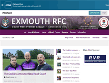 Tablet Screenshot of exmouthrugby.co.uk